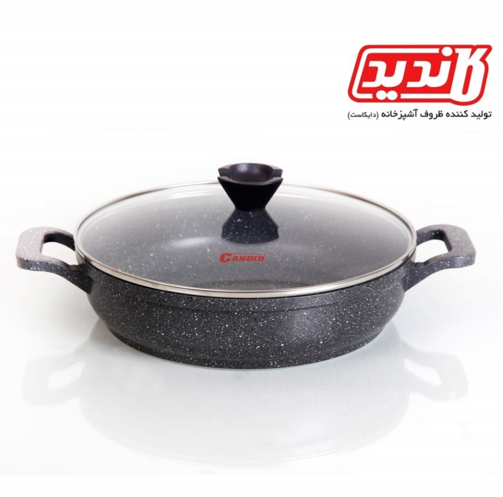 تصویر تابه دودسته 28 گرانیت کاندید مدل پروانه Candid Fry pan 28