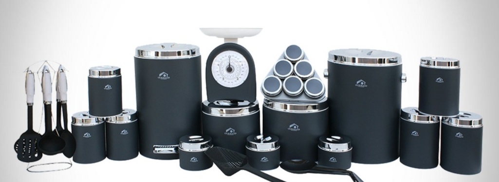 تصویر سرویس آشپزخانه 30 پارچه اورمزد Ourmazd نوک مدادی درب کروم 