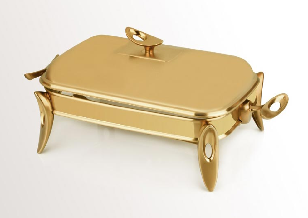 تصویر سوفله مستطیل بزرگ سری لوپ طلایی تک استیل مدل Tak Steel 913 G