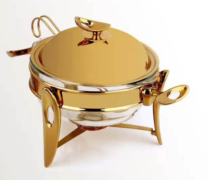 تصویر سوپ خوری متوسط سری لوپ طلایی تک استیل مدل Tak Steel 917 G