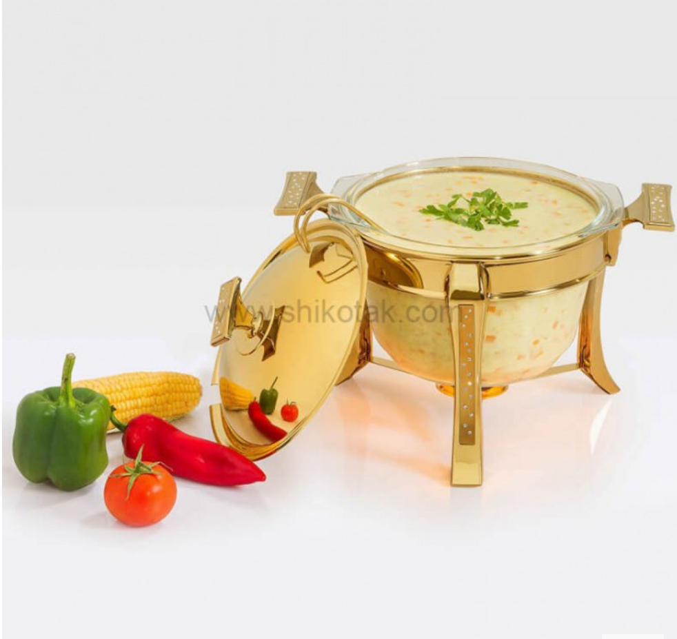 تصویر سوپ خوری بزرگ.دایموند طلایی تک استیل مدل Tak Steel 815 G