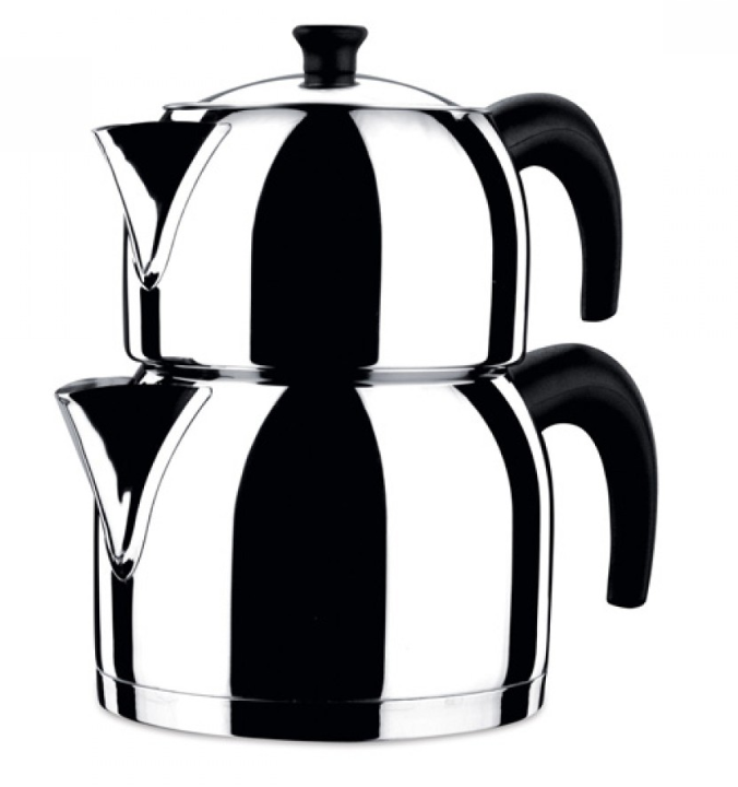 تصویر ست کتری و قوری استیل کرکماز بزرگ مدل اربیت071 - KORKMAZ ORBIT