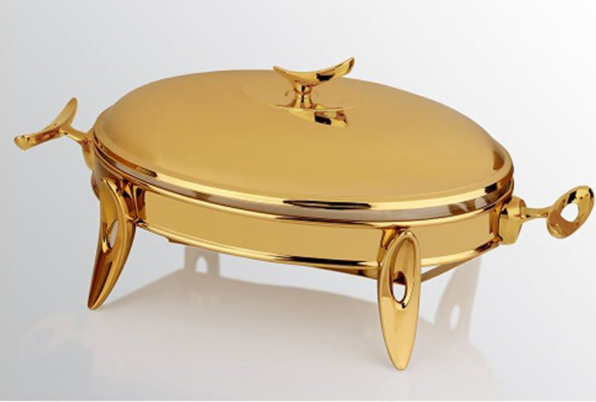 تصویر سوفله بیضی بزرگ سری لوپ طلایی تک استیل مدل Tak Steel 918 G