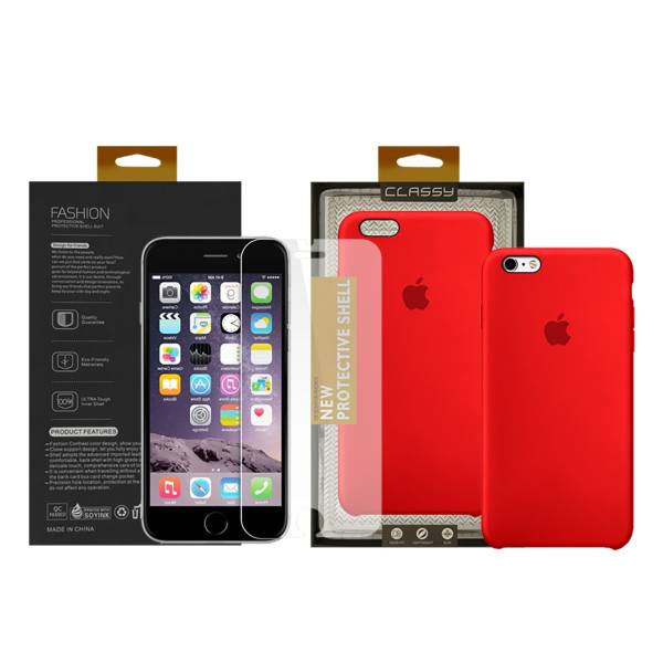 تصویر کاور سومگ مدل سیلیکونی مناسب برای گوشی موبایل اپل آیفون6s/ 6 به همراه محافظ صفحه نمایش