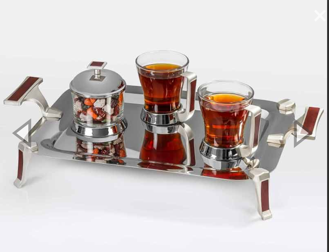 تصویر سرويس چای خوری طرح چوب تک استیل مدل Tak Steel 581 T