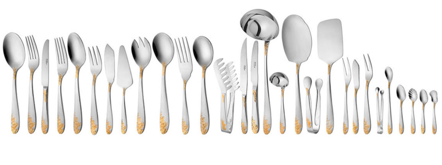 تصویر سرویس قاشق و چنگال 116 پارچه ناب استیل مدل امپریال ساده Nab Steel Imperial 116 Pcs