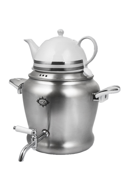 تصویر سماور  روگازی 5 لیتری استیل میترا alinasaab