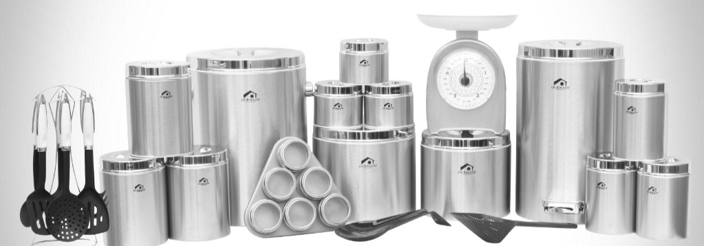 تصویر سرویس آشپزخانه 30 پارچه اورمزد Ourmazd استیل درب کروم 