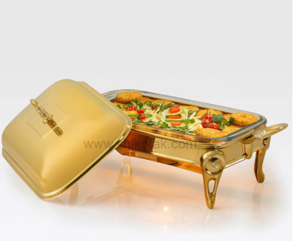 تصویر سوفله خوري مستطيل متوسط نگین دار تک استیل مدل Tak steel 712 G 