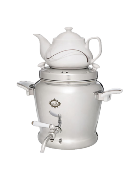 تصویر سماور روگازی 5 لیتری برنجی ارغوان alinasaab