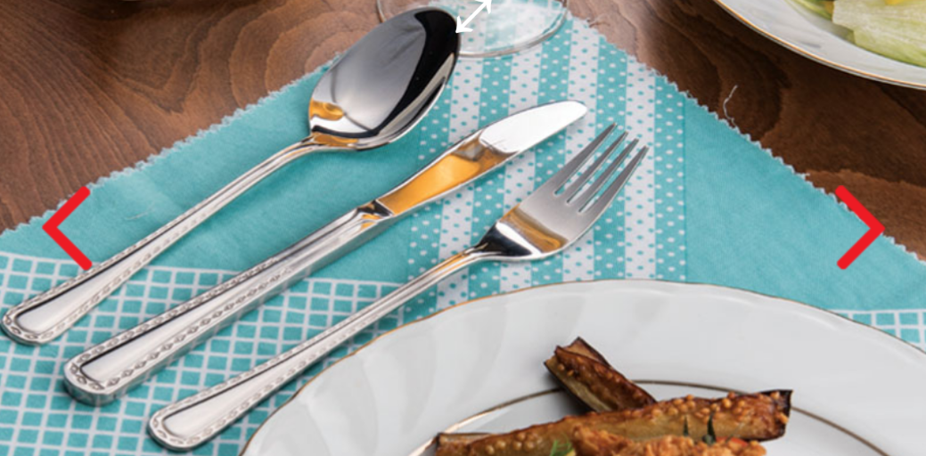 تصویر سرویس قاشق و چنگال 57 پارچه ناب استیل مدل برلین مات (سندبلاست) Nab Steel Berlin 57 Pcs