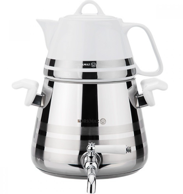 تصویر کتری و قوری شیردار کرکماز مدل استا آسترا کد 042 - Korkmaz Esta Astra A042 