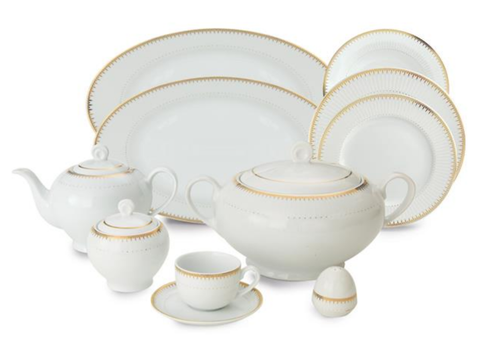 تصویر سرویس 102 پارچه چینی زرین سری ایتالیا اف مدل Sepidar درجه یک