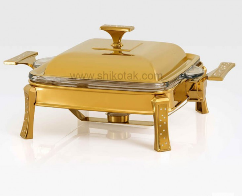 تصویر سوفله مربع بزرگ دایموند طلایی تک استیل مدل Tak Steel 832 G