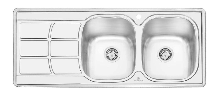 تصویر سینک پرنیان استیل توکار مدل PS1209 parnian