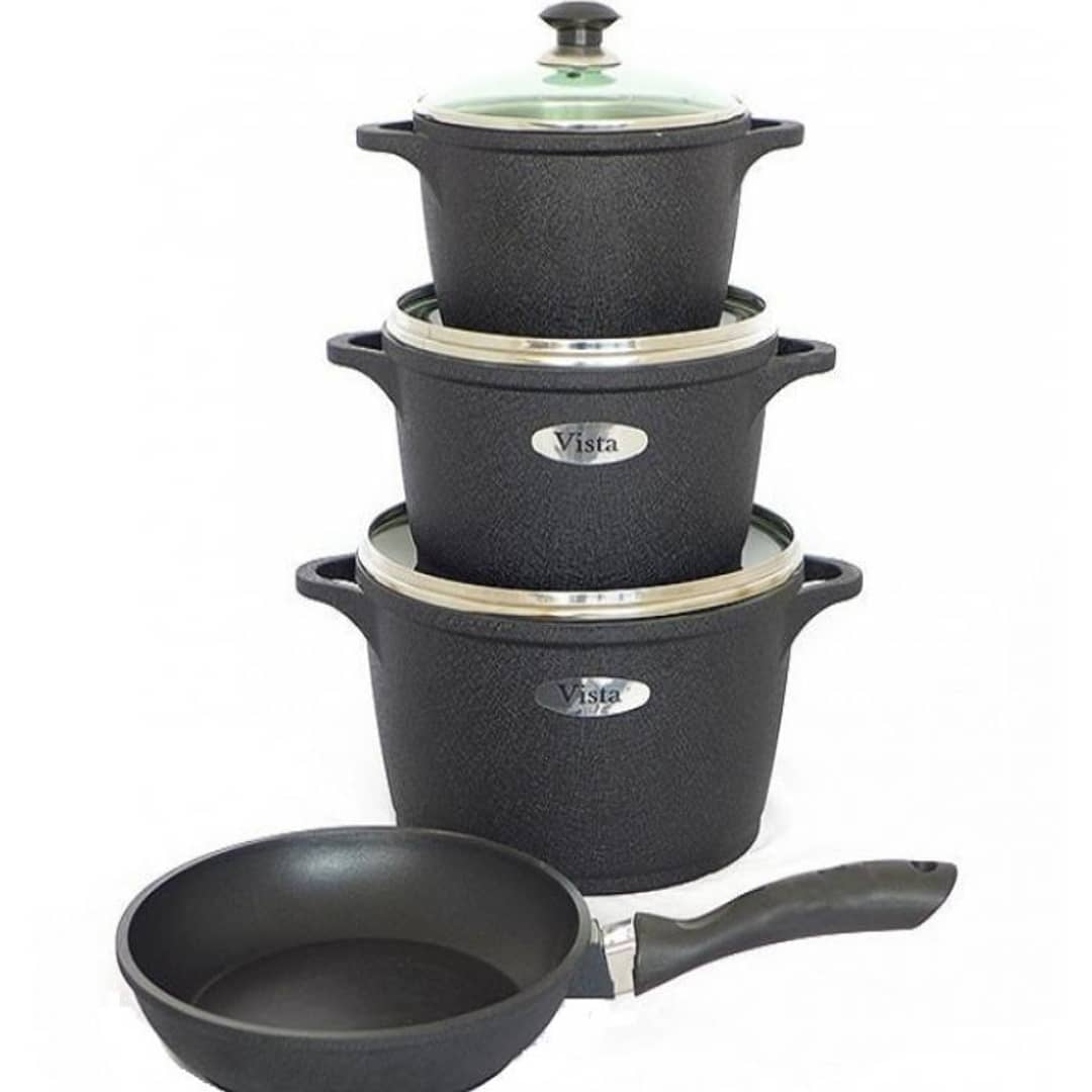 تصویر سرویس قابلمه گرانیت 7 پارچه ویستا Vista 7 Pcs