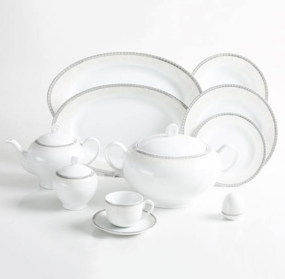 تصویر سرویس 102 پارچه چینی زرین سری ایتالیا اف مدل Riva درجه عالی