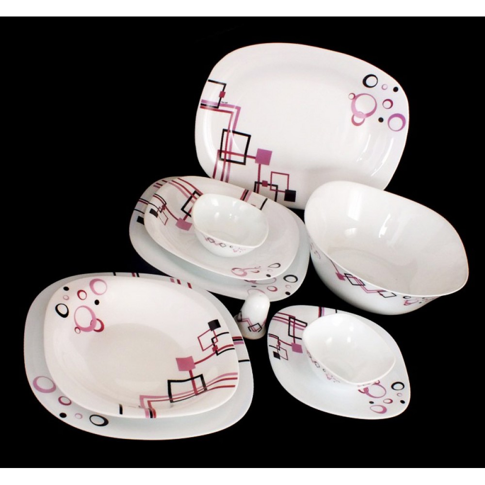 تصویر سرویس 28 پارچه آرکوپال چهارگوش مدل پارس اپال کد806   pars opal