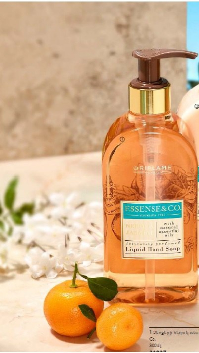 تصویر صابون مایع اورگانیک با عصاره نارنج و گل یاس