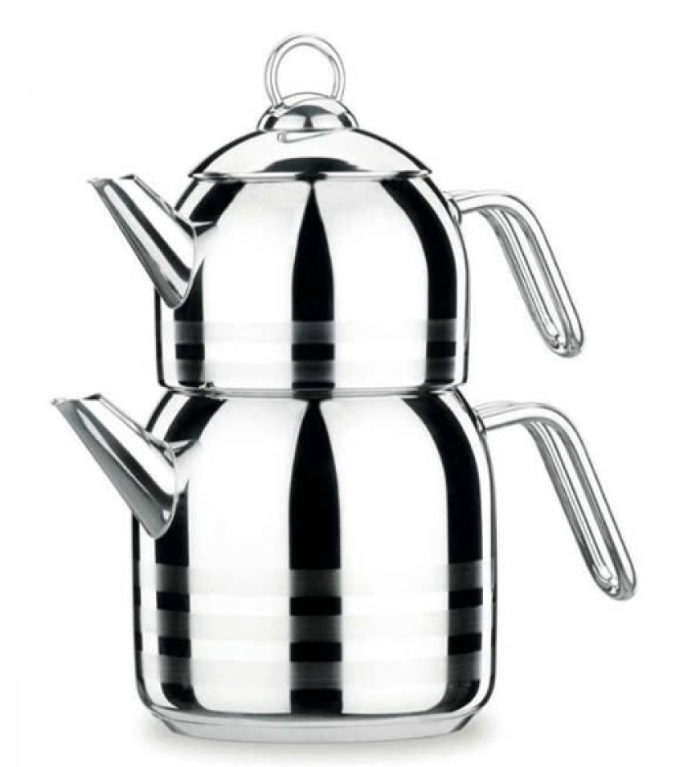 تصویر ست کتری و قوری استیل کرکماز مدل آسترا 098- KORKMAZ ASTRA 