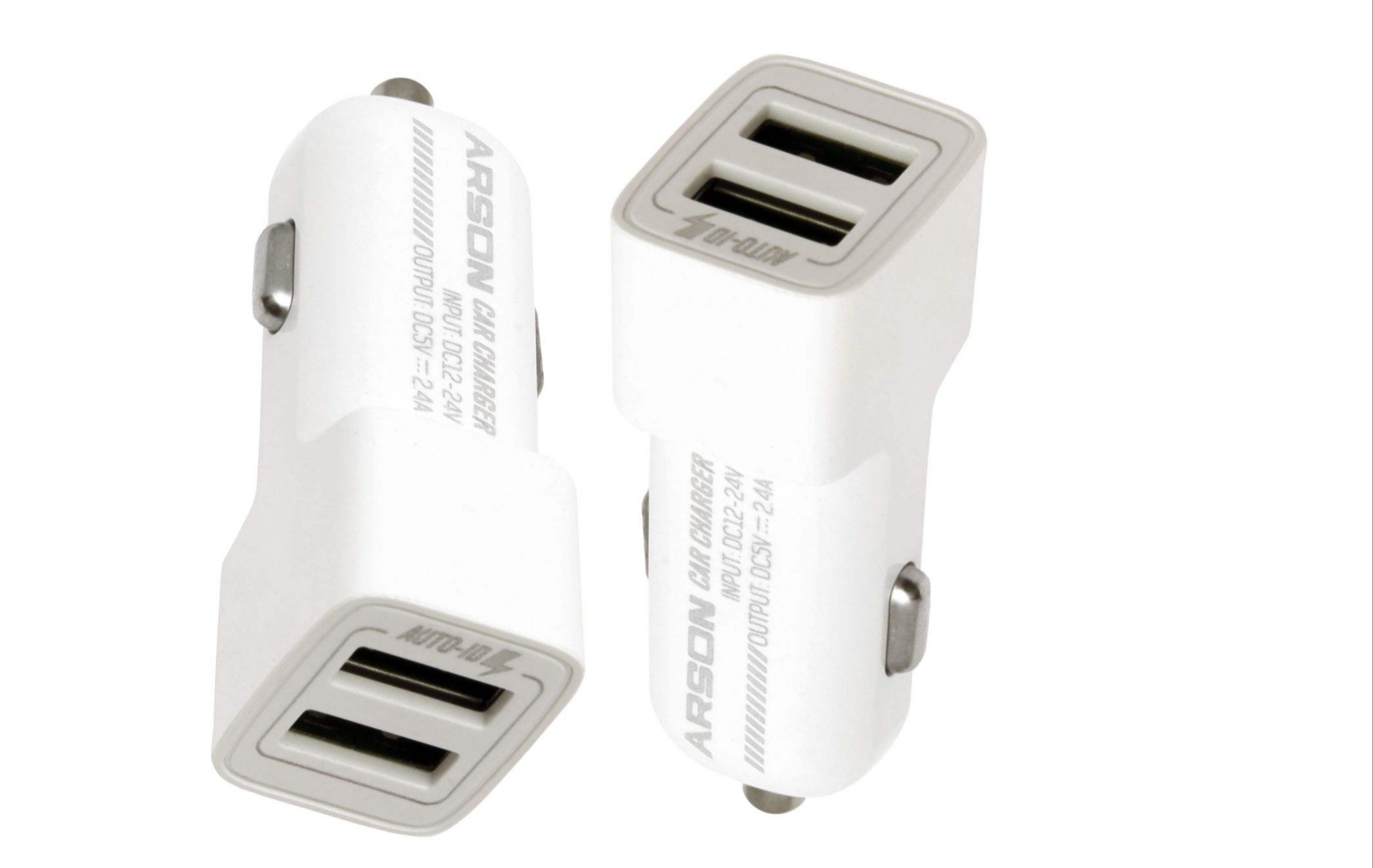 تصویر شارژر فندکی آرسون مدل AN-20 به همراه کابل تبدیل به لایتنیگ