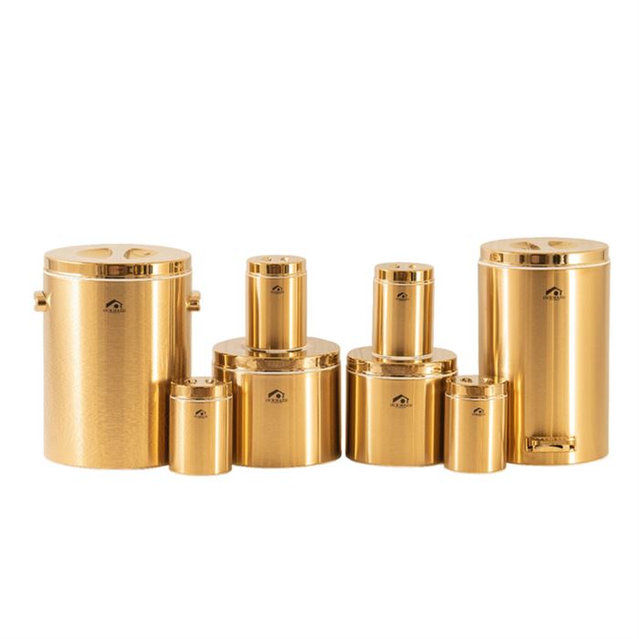 تصویر سرویس 8 پارچه آشپزخانه اورمزد مدل تمام طلایی