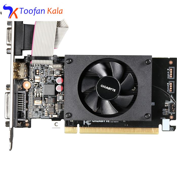 تصویر کارت گرافیک گیگابایت مدل GeForce GT 710 