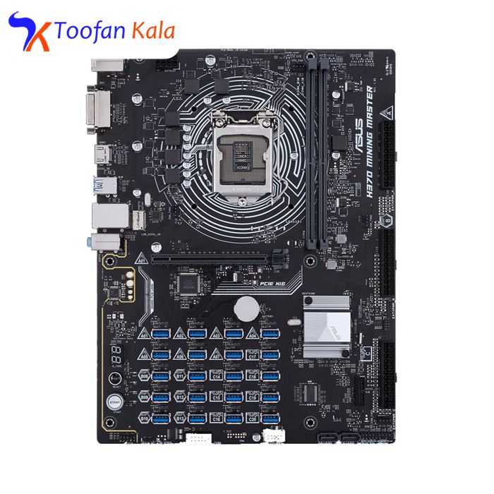 تصویر مادربرد ایسوس مدل H370 MIMING MASTER