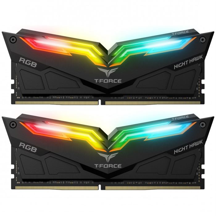 تصویر Team Group T-Force Night Hawk RGB DDR4 3200MHz CL16 Dual Channel Desktop RAM - 32GB