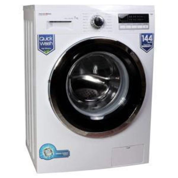 تصویر ماشین لباسشویی درب از جلو پاکشوما سفید. مدل WFU-73422 