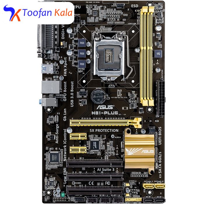 تصویر ماردبرد ایسوس مدل H81-PLUS  ASUS H81-PLUS Motherboard