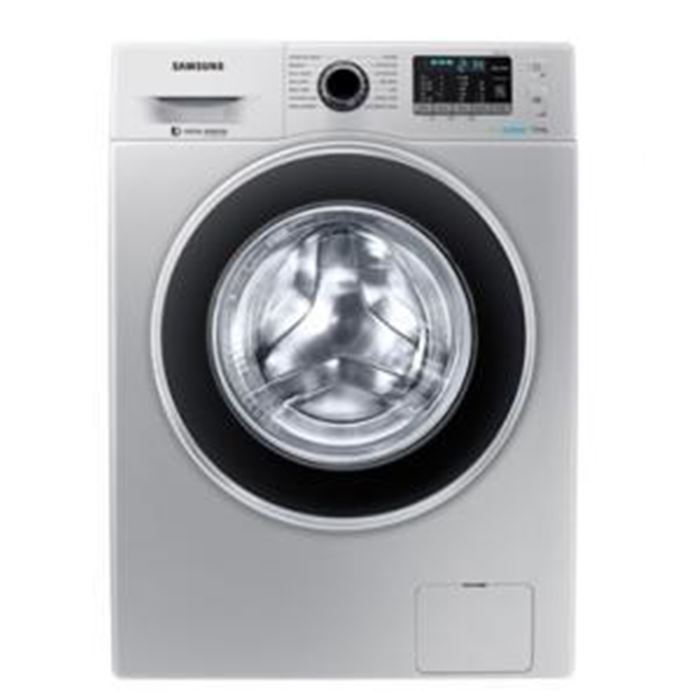 تصویر ماشین لباسشویی درب از جلو سامسونگ سفید. مدل J1466-W 