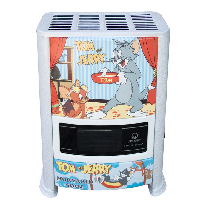 تصویر بخاری گازی مروارید سوز طرح کارتونی مدل 8000