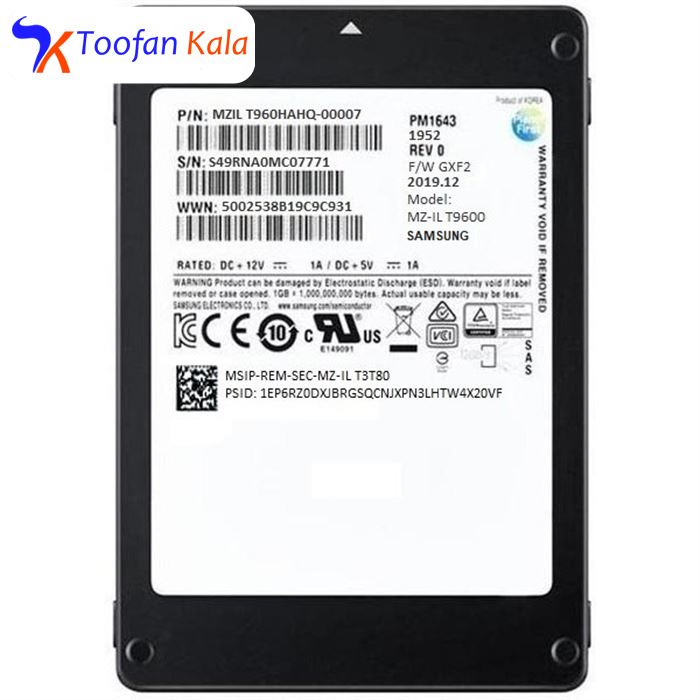 تصویر اس اس دی اینترنال سامسونگ مدل MZ-ILT9600 ظرفیت 960 گیگابایت