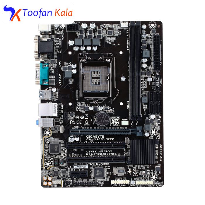تصویر مادربرد گیگابایت مدل GA-H110M-S2PV