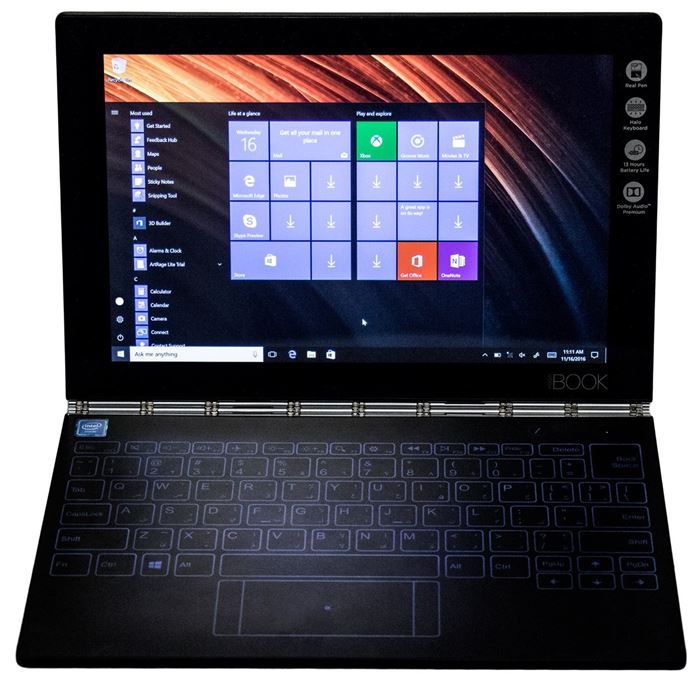 تصویر تبلت لنوو مدل Yoga Book With Windows WiFi ظرفیت 128 گیگابایت