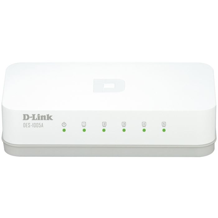 تصویر سوییچ 5 پورت 10/100 دی-لینک مدل DES-1005A