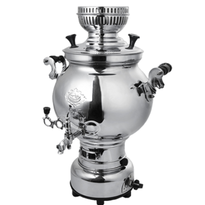 تصویر سماور گازی 8 لیتری پیلوت دار سهند alinasaab