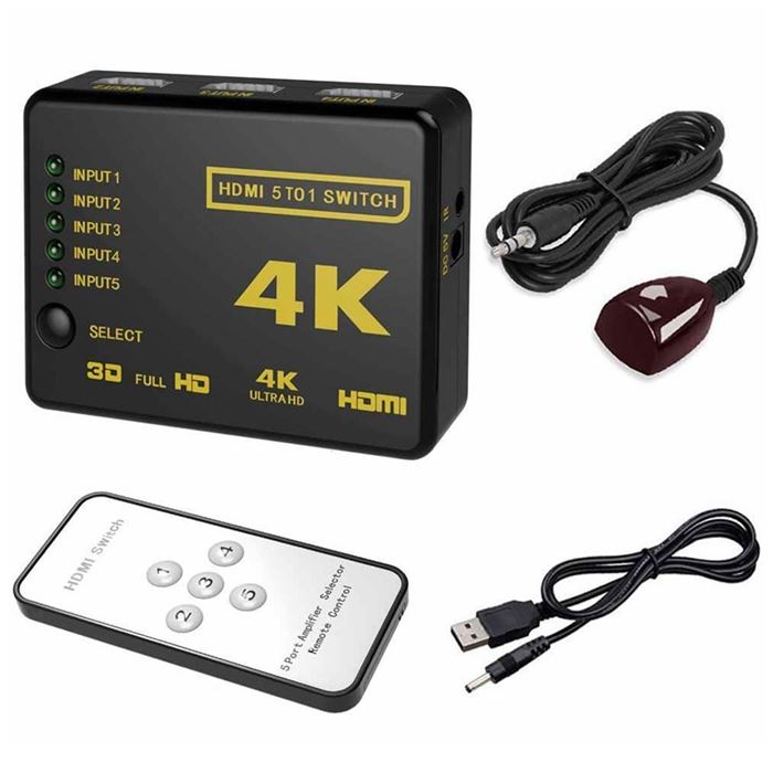 تصویر سوئیچ 1 به 5 HDMI دیتک مدل UH-501