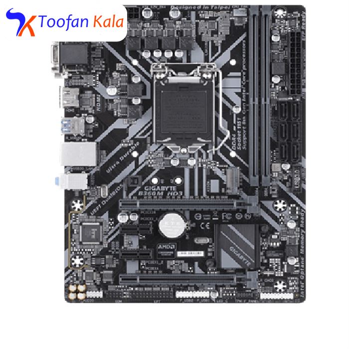 تصویر مادربرد گیگابایت مدل B360M HD3 rev. 1.0