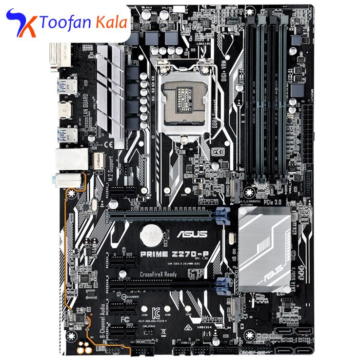 تصویر مادربرد ایسوس مدل PRIME Z270-P  ASUS PRIME Z270-P Motherboard