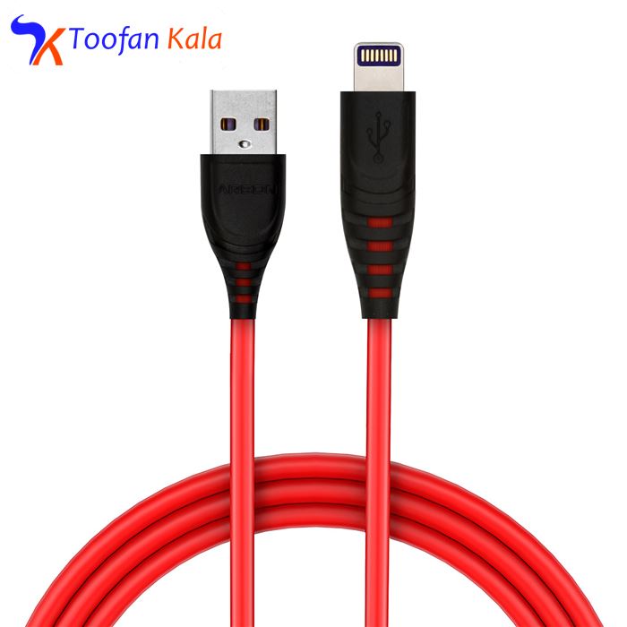 تصویر کابل تبدیل USB به لایتنینگ آرسون مدل S1 طول 1 متر
