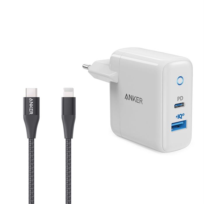 تصویر شارژر دیواری انکر مدل A2321 به همراه کابل