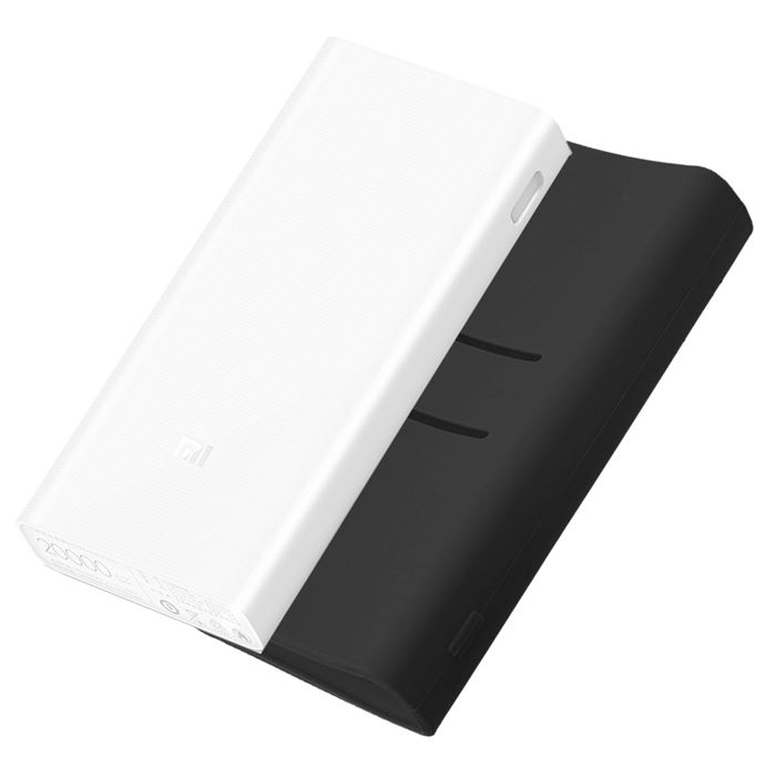 تصویر شارژر همراه شیائومی مدل 2C ظرفیت 20000 میلی‌ آمپر ساعت به همراه کاور سیلیکونی شیائومی