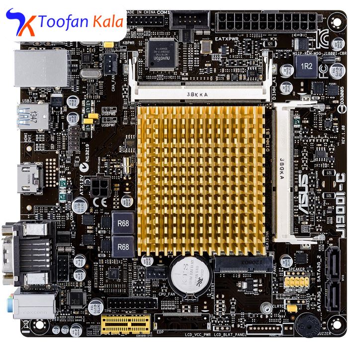 تصویر مادربرد ایسوس مدل J1900I-C