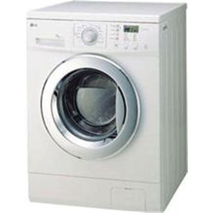 تصویر ماشین لباسشویی درب از جلو ال جی سفید مدل WM-721NW 