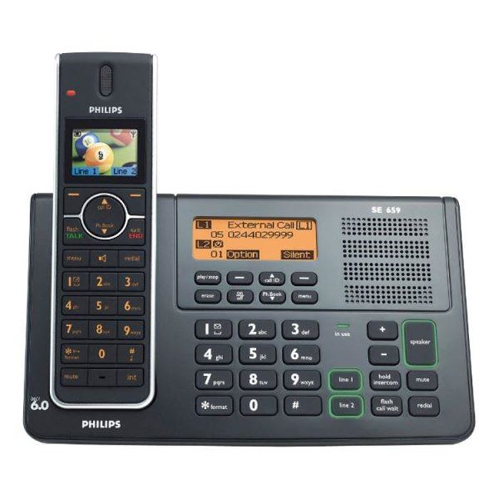 تصویر گوشی تلفن بیسیم  دو خط فیلیپس مدلPhilips SE 6591