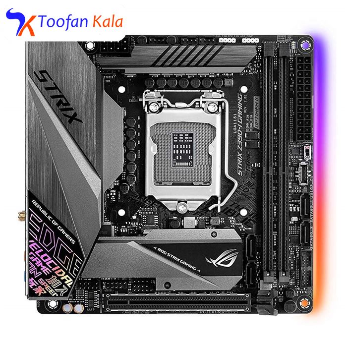 تصویر مادربرد ایسوس مدل ROG Strix Z390-I Gaming  ASUS ROG Strix Z390-I Gaming Motherboard